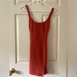 Abercrombie & Fitch Red Orange Casual Mini Dress